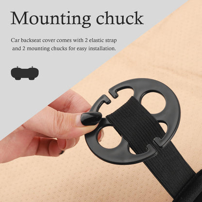 Car Back Seat Cover – Non-Slip Breathable Rear Protector